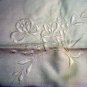 Whitework threadwork square tablecloth pristine vintage hc1968