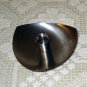 Pair stainless steel candle holders Danish modern style for thin tapers vintage hc1973