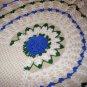 Antique long doily for buffet or long table Irish crochet roses hc1983