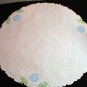 Applique and whitework on linen table mat centerpiece antique hc1992