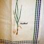 F Raling woven cotton linen towel embroidered Knoblauck vintage hc2000