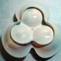 Vintage 3-D pinecone 3 section candy or condiment dish handle Japan hc2005