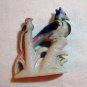 Pheasants and flowers antique flat figurine Japanese porcelain hc2015