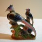 Pheasants and flowers antique flat figurine Japanese porcelain hc2015