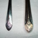 1865 Wm. Rogers Manhattan silverplate knife soupspoon vintage hc2020