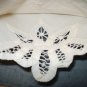 Battenburg lace trimmed cotton roll or bun cozy vintage linens hc2075