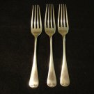 3 Antique luncheon forks silver plate A P Co 19th century antique silver hc2106