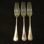 3 Antique luncheon forks silver plate A P Co 19th century antique silver hc2106