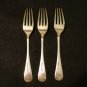 3 Antique luncheon forks silver plate A P Co 19th century antique silver hc2106