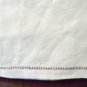 Maroon embroidered linen hand guest towel vintage linens hc2125