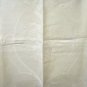 Jacquard linen white bath towel floral and lattice motif antique linens hc2187