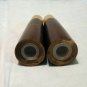 1950s Danish modern wooden salt pepper shakers unused vintage hc2180
