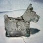 Vintage glass Scottie dog candy holder empty vintage animal collectibles hc2198