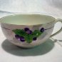 2 Paper thin Nippon cups hand painted grapes and leaves motif antique china hc2202
