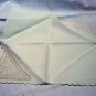Single linen napkin filet lace insert monogrammed antique linens hc2204