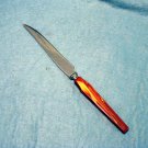 Glo-hill Canada marbled lucite stainless kitchen or steak knife vintage cutlery hc2211