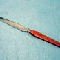Glo-hill Canada marbled lucite stainless kitchen or steak knife vintage cutlery hc2211