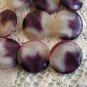 14 marbled plastic buttons 2 sizes vintage loose self shank backs  hc2252