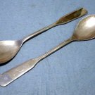 Brama silverplated salad servers EP on Zinc made England vintage hc2268