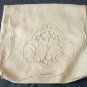Antique linen lingerie hosiery case pansy embroidery openwork cutwork  hc2281