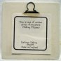 Old Forge Pottery England miniature ceramic picture snowman vintage hc2315