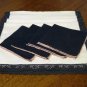 Linen and lace place mats napkins 4 each pink gray vintage hc2333