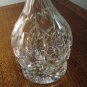 Lead crystal cross and olive decanter with stopper perfect condition hc2341
