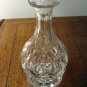 Lead crystal cross and olive decanter with stopper perfect condition hc2341