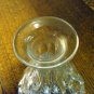 Lead crystal cross and olive decanter with stopper perfect condition hc2341