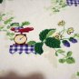 1950s Printed cotton sailcloth tablecloth kitchen motif excellent vintage hc2360