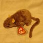 Tiptoe the brown mouse Ty Beanie Baby toy retired mint  hc2393