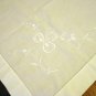 Ayrshire whitework embroidered pillow cover or tablecloth shamrocks antique hc2394