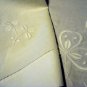 Ayrshire whitework embroidered pillow cover or tablecloth shamrocks antique hc2394