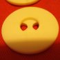2 vintage plastic buttons white 2 hole unusual 1 inch size hc2431