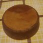 Japanese wooden nut bowl painted floral motif hand carved details hc2440