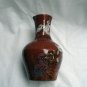 Red terra cotta clay primitive painted vase or wine ewer vintage hc2092