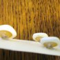4 Plastic buttons white squares shank backs on card sewing crafts hc2451