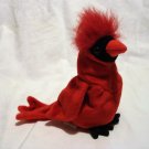 Mac the red cardinal 1998 Ty Beanie Baby toy retired mint hc2459