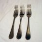 3 Rogers nickle silver luncheon forks stain resistant antique hc2470