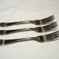 3 Rogers nickle silver luncheon forks stain resistant antique hc2470