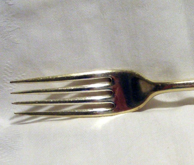 Wm. Rogers Mfg Co silverplate luncheon fork antique hc2471