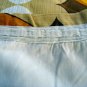 Retro fabric curtain Panton style orange brown colors wide excellent 1960s-70s vintage hc2482