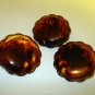 3 Large coat buttons rootbeer Bakelite for sewing, crafts 3 available excellent vintage hc2484