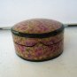 Paper mache box handpainted made in India rose gold black hc2496