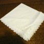 3 Antique odd linen napkins monogram W scalloped edges whitework eyelets embroidery butterfly hc2500