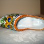 Deruta Italy handpainted ceramic clog or wooden shoe faience as new hc2559