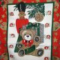 Cheery Christmas cotton kitchen towel toy soldier teddy gift ornaments vintage hc2573