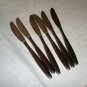 6 WMF stainless dinner knives Frostfire pattern excellent vintage hc2576