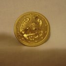 6 American eagle goldtone shank buttons patriotic  hc2579