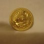6 American eagle goldtone shank buttons patriotic  hc2579